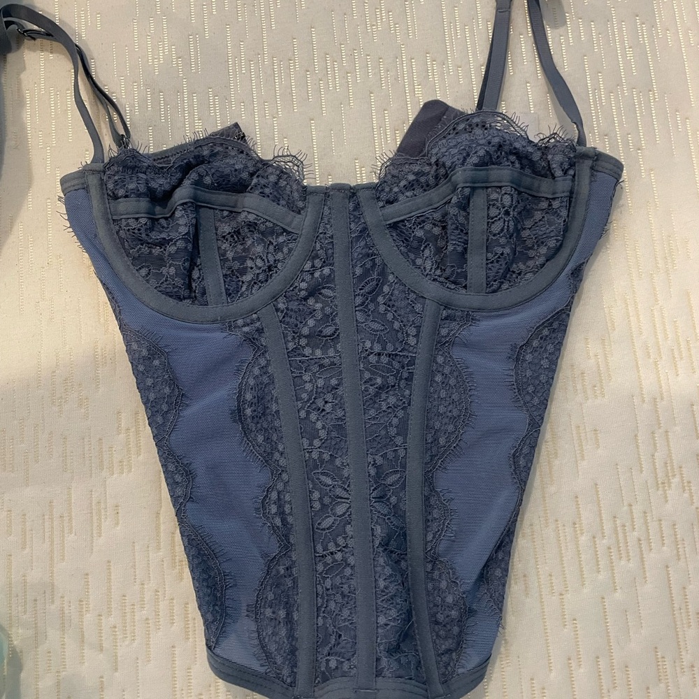 Urban Outfitters Corset in Purple/grey